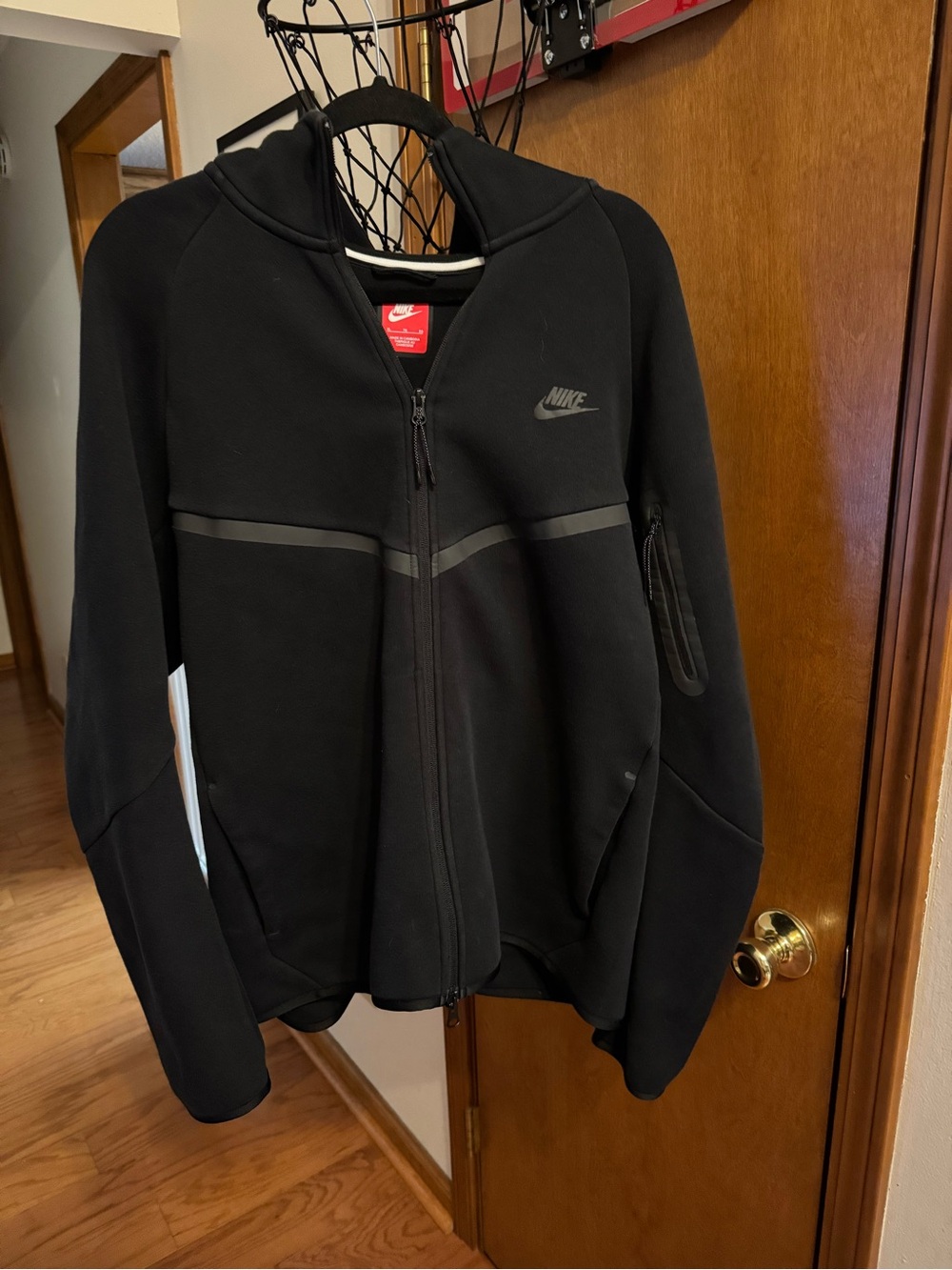 Nike Black Lightweight Hooded Zip Jacket